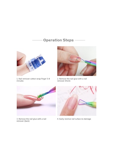 Reedark Gt-02 Çelik Tırnak Seti, İki Yönlü Kullanım, Ölümcül Cilt Itici, Boya Ve Tırnak Kaldırıcı