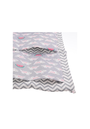 Dolıty Başucu Cep Depolama Kreş Bezi Asılı Çanta Gri-timsah 5 - 6 Numara Çok Renkli