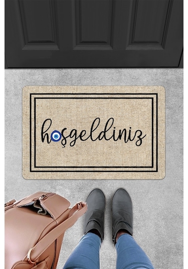 Evaşk Kapı Önü Paspası Vinil Kaymaz Tabanlı 45 X 70 Evaşkdm12067