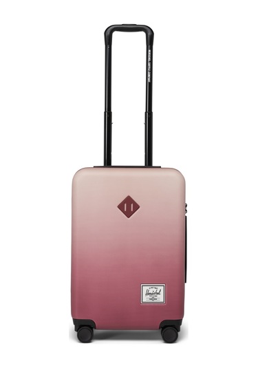 Herschel Heritage Hardshell Darbeye Dayanıklı Tekerlekli Kabin Boy Valiz 43 L Kırmızı Degrade Kırmızı