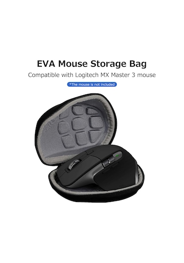 Skycity Logitech Mx Master 3 Kablosuz Fare İçin Taşınabilir Eva+nilon Depolama Çantası, Sağlama Ve Korumalı Kutusu - Siyah Siyah