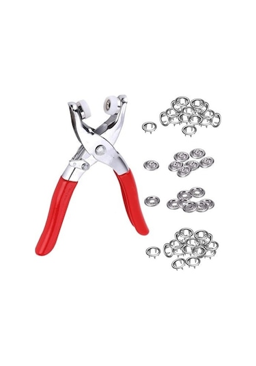 Metal Düğme Pensesi Ve Düğme Seti-9046192647907