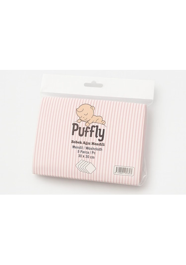 Yumuşacık 6 Lı %100 Pamuk Bebek Mendil Seti 30x30 Cm Günlük Kullanıma Uygun Pembe