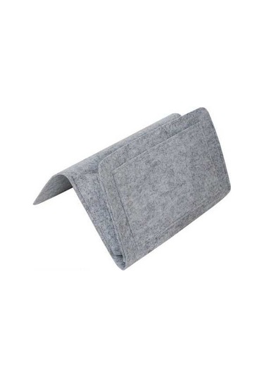 Yingfu 32x10x20 Cm Büyük Gri Felt Yatak Başlık Çantası, Dayanıklı Materyal, Kolay Kullanım, Ev Organizasyonu Saklama Çantası DiğER