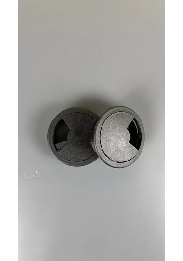 Mebel'naa Furnitura Mystery Masa İçin Tıkaç, Kablo Kanalı, Bilgisayar Kabloları İçin 1 Adet 254193079 Siyah