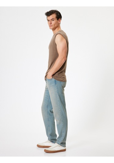 Koton Kolsuz Tişört Basic Bisiklet Yaka Pamuklu Kahverengi 4sam30034mk Kahverengi