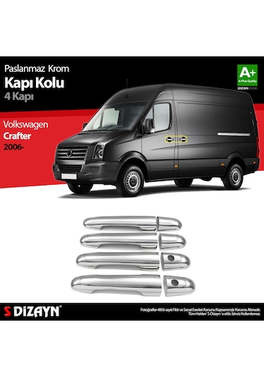S-dizayn Vw Crafter Krom Kapı Kolu 4 Kapı 2006-2017