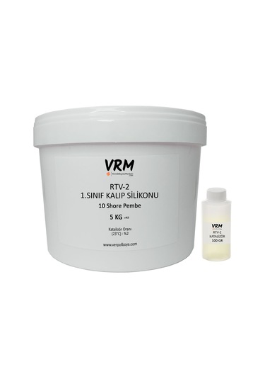 VRM Rtv-2 Kalıp Silikonu 1. Sınıf Pembe (10 Shore) 5 KG