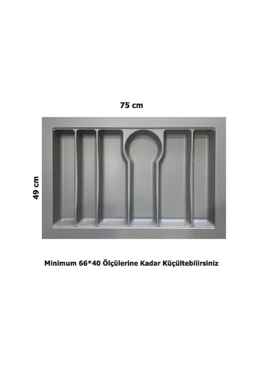 LİDER 75*49 Çekmece İçi Kepçelik ve 75*49 Kaşıklık İkili Set