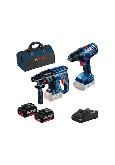 Bosch Gbh 180-lı + Gsr 180-lı + 2 X Akü Gba 18v 4,0ah + Gal 18v-40 + Bag