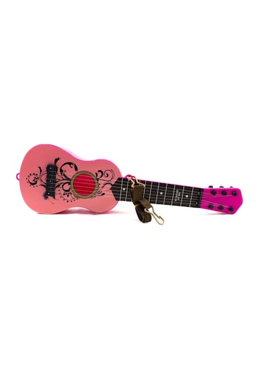 Oyuncak Gitar Metal Telli Ispanyol Gitar Pembe