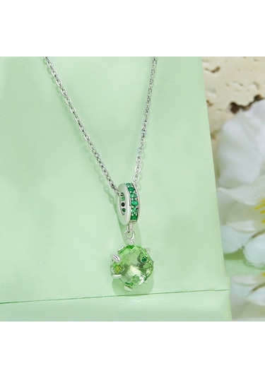 Bsc896 S925 Ayar Gümüş Yeşil Ağaç Hayat Dıy Kolye Bilezik Aksesuarları Çok Renkli