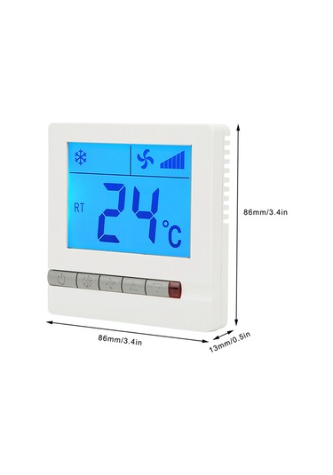 Ximistore9 Fan Koili Kontrol Cihazı - Lcd Ekranlı Sıcaklık Regülatörü, Kompresör Koruma, Otomatik Rüzgar Hızı