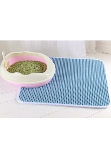 1pcs Bu Çift Katmanlı, Su Geçirmez, Kaymaz Kedi Matı İle Zeminlerinizi Temiz Ve Çöpsüz Tutun 40x50cm