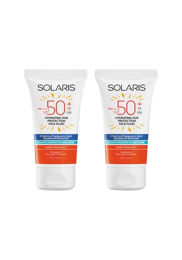 ﻿Solaris Günlük Nemlendirici Yüz Güneş Kremi SPF50+ 2 x 50 ML