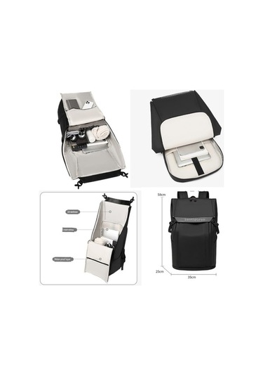 Str-8105 Büyük Kapasiteli Seyahat Spor Günlük Unisex Sırt Çantası Yeşil Yeşil