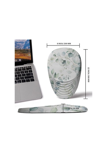 Bilek Destekli Ergonomik Mouse Pad, Karpal Tünel Ağrısını Gideren Mouse Pad, Kaymaz Pu Tabanlı Tam Hafızalı Köpük Mouse Pad, Kablosuz