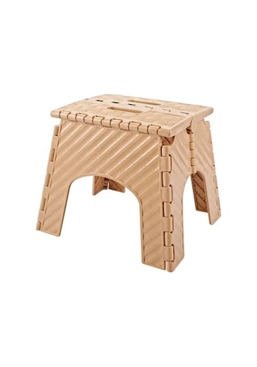 Saral 1 No Lüx Katlanır Tabure Bej