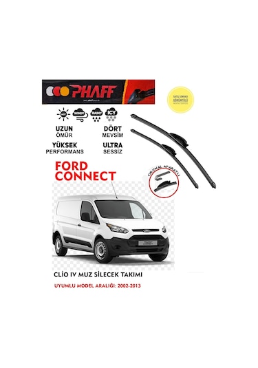 Ford Connect Ön Muz Silecek Takımı 2006 Model Araca Özel Aparat