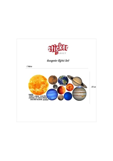Gezegenler Sticker Seti
