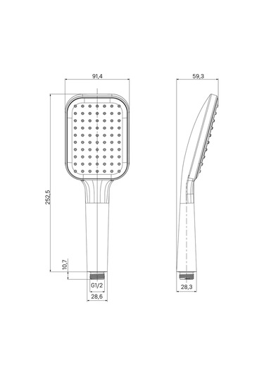 Milardo Duş Başlığı, 1 Mod 201318520 Siyah Mat