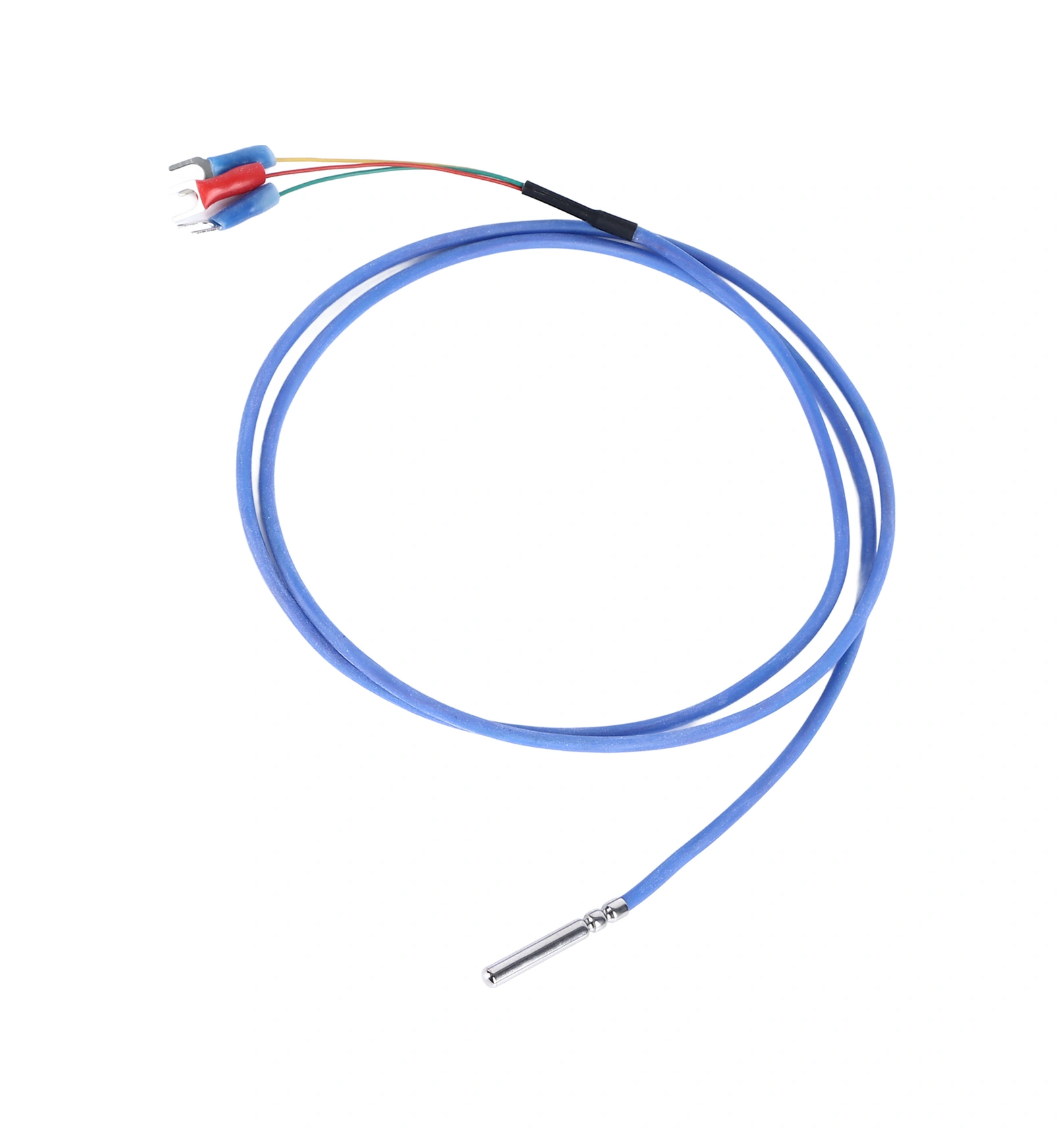 Yuntech01 Stainless Steel Suya Dayanıklı Pt100 Sıcaklık Sensörü -50 C/+350 C Aralığında Ölçüm, Ptfe Kaplı Tel Ve Y Şekilli Terminal İle