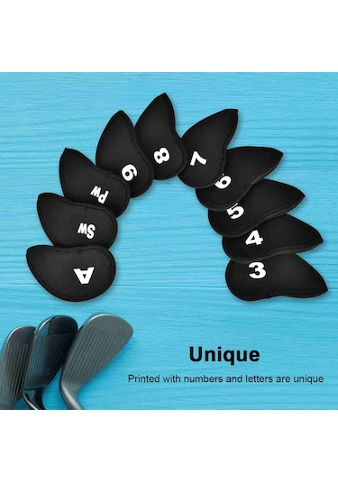 Kaiyi 10'lu Siyah Neopren Demir Kılıf Çok Renkli