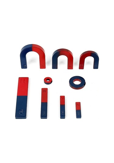 Mıknatıs Seti 9 Parça Hafif Manyetizma Öğrenci Modeli