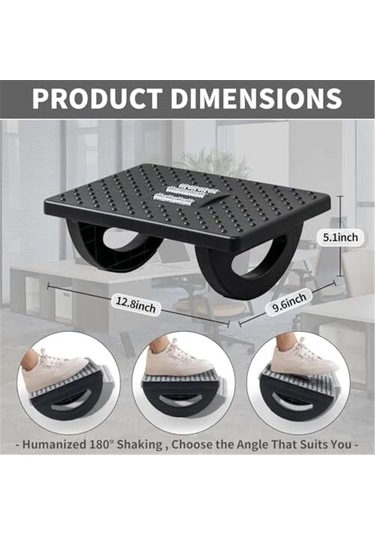 Hombey Ofis Ayak Masağı - Ergonomik Kaydırmalı Ayak Masajı Fonksiyonu İle Rahatlık, Temizliği Kolay Beyaz