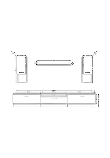 Decoraktiv Trendstyle 270da Mdf Tv Ünitesi Tv Sehpası Beyaz