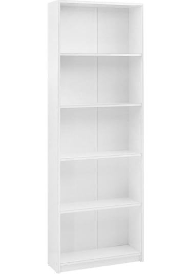 Adoremobilya Max 5 Raflı Kitaplık - Beyaz