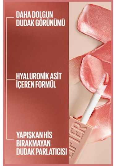 Maybelline New York Lifter Gloss Nemlendirici Dudak Parlatıcısı 017 Copper