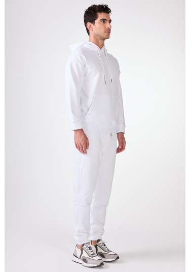 Dufy Beyaz Erkek Sweatshırt - Regular Fit Beyaz