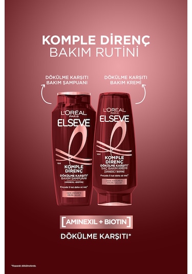 ELSEVE 3'lü L'Oréal Paris Elseve Komple Direnç Dökülme Karşıtı Bakım Şampuanı 400 ml
