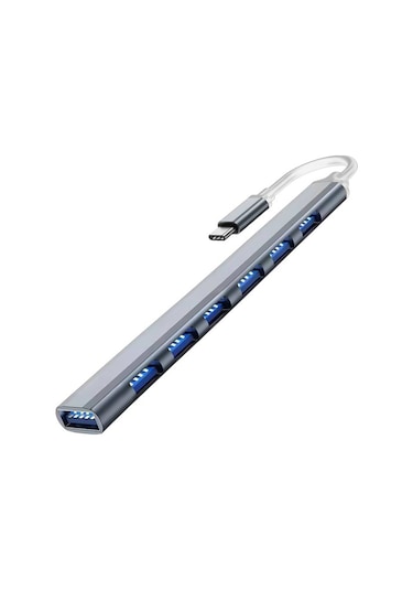 Venturemart Usb 3.0 & 2.0 Hub, Usb C Hub, 7-port Çoklu Ayırıcı, 5gbps Hızlı Veri Aktarımı, Pc Ve Bilgisayar İçin Kulla