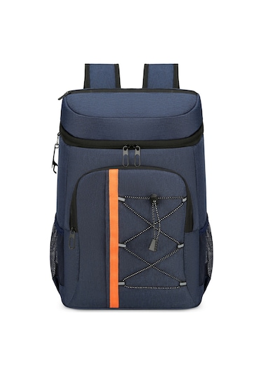 Yalıtımlı Soğutucu Sırt Çantası Alüminyum Folyo Termal Y29145bl Mavi