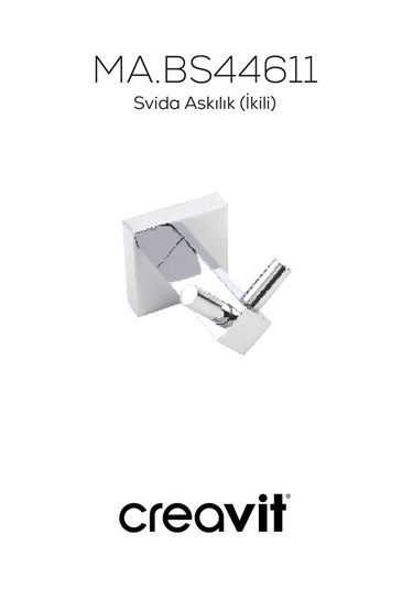Creavit BS44611 Svida Askılık (İkili) Krom