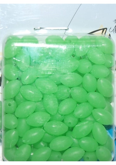 Sasa Fosforlu Oval Yumuşak Boncuk 100 Lü Paket 6X10 Mm