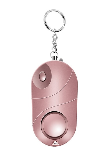 Yaozixa Zq-017 Pembe Kişisel Acil Alarm: 120-130db Ses + Aydınlatma Fonksiyonu, Abs Malzeme, 3xlr44 Pil Dahil