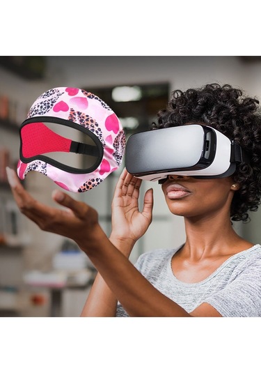 Vr Gözlük Sweatproof Nefes Alabilir Göz Maskesi Aşk Çiçeği