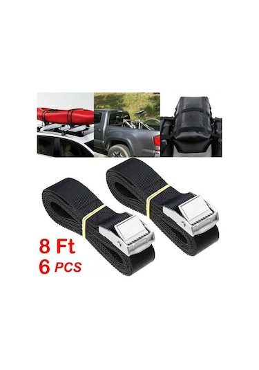 Homyl 6x Kravat Aşağı Kayış Güçlü Cırcırlı 25mmx2m