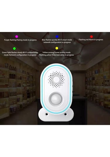 Tuya Destekli Akıllı Wifi +433 Mhz Hareket Sensörü Pır Alarm