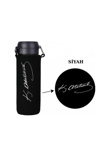 Quick Flip 1.06 Lt. İle Uyumlu Omuz Askılı Termos Kılıfı Siyah