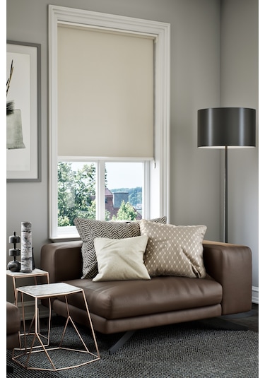 Perdea Lazer Kesim Mat Stor Perde, Lazer Kesimli Klasik Serisi, C-1002 Ekru Renk