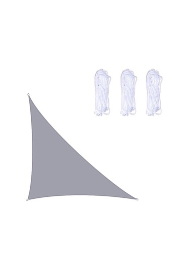 Novahub Üçgen Bahçe Gölgelik, 3m X 3m X 4.3m, Su Geçirmez, Anti-uv, Kırmızı Kırmızı