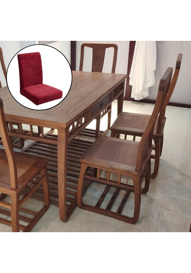 Dolıty Yemek Sandalyesi Kılıfları Şarap-kırmızısı Şarap Kırmızısı