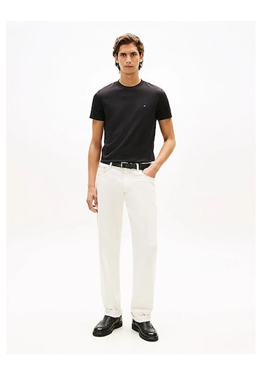 Tommy Hilfiger Klasik Sıfır Yaka T-shirt Siyah