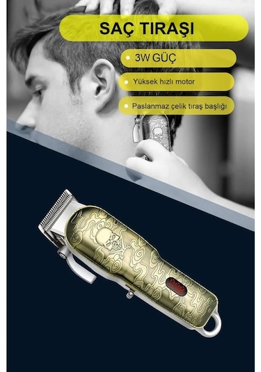 Daling Profesyonel Traş Makinesi 4 Başlıklı Pro Kuaför Serisi