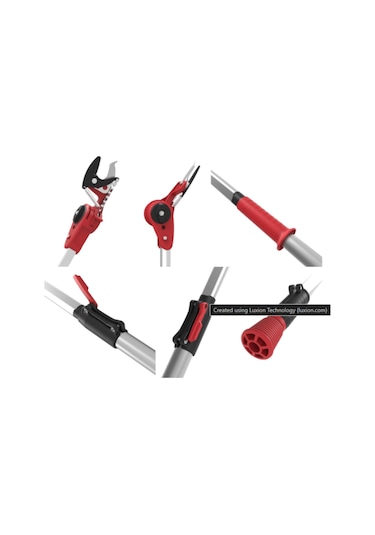 Kamikaze Km-63 Tlx Yüksek Dal Budama Makası 4 Metreye Kadar Ayarlanabilir 32 Mm Kesim Kapasitesi