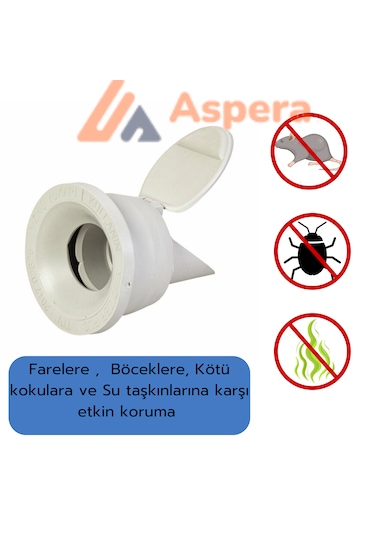 4 Adet Koku Önleyici Çekvalfli Adaptör Contaø50 Lavabo & Evyeler